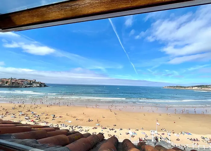 Atico Primera Linea Playa De San Lorenzo *