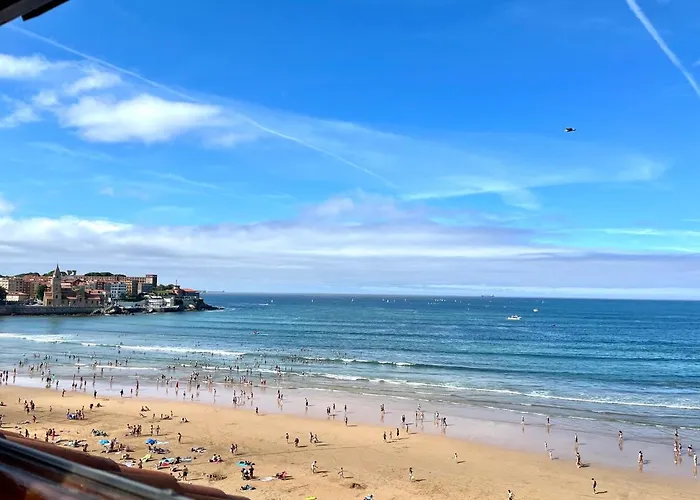 Atico Primera Linea Playa De San Lorenzo * Gijón