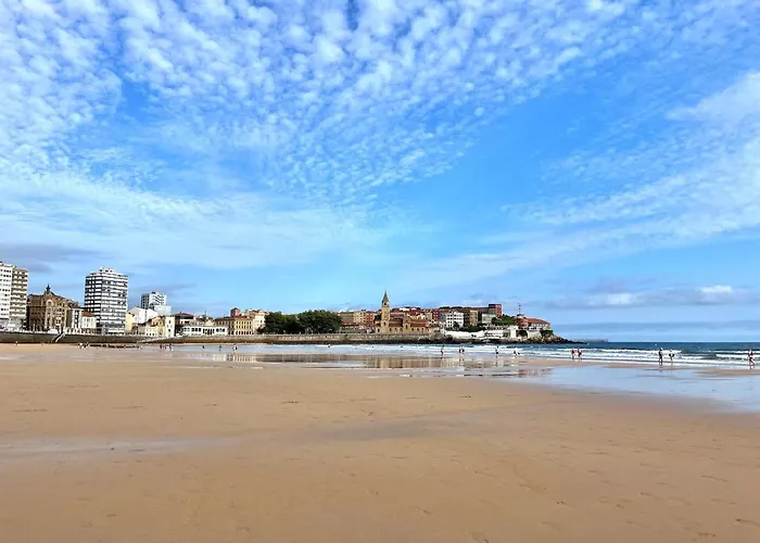 Atico Primera Linea Playa De San Lorenzo Gijón